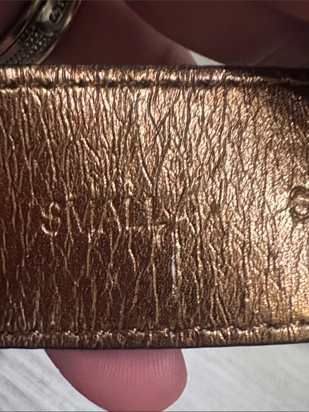 Michael Kors MK Logo Leather Belt  Small